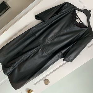 Women’s Plus Faux Leather Dress